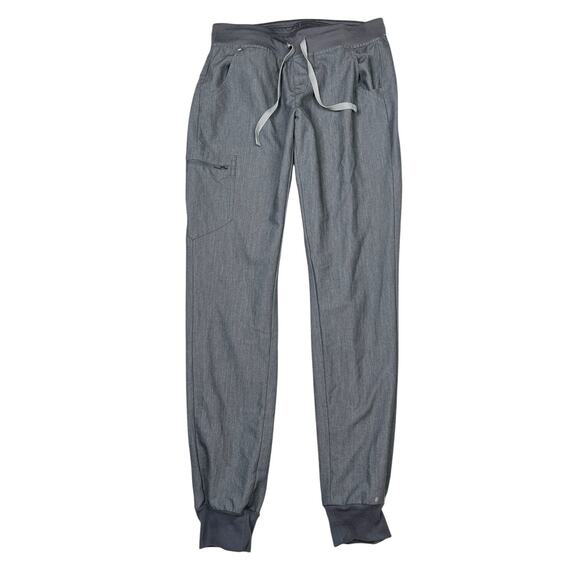 FIGS Zamora Jogger Scrub Pants FLAW Gray Womens ST Small Tall - Picture 1 of 8